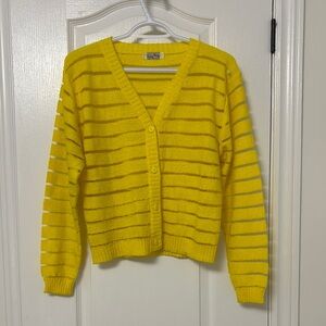 Yellow cardigan sz S